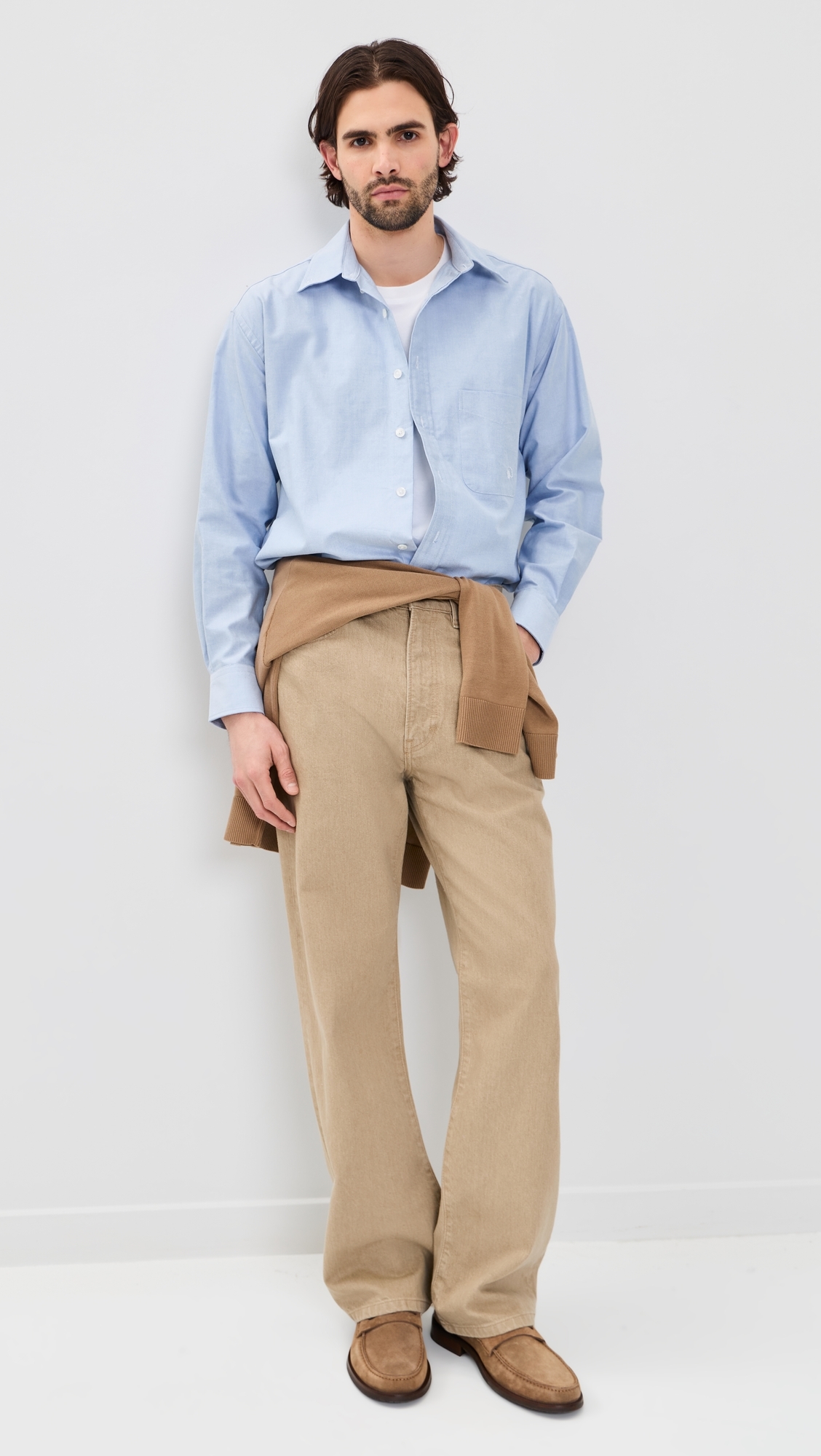 Logo Oxford Shirt Blue
