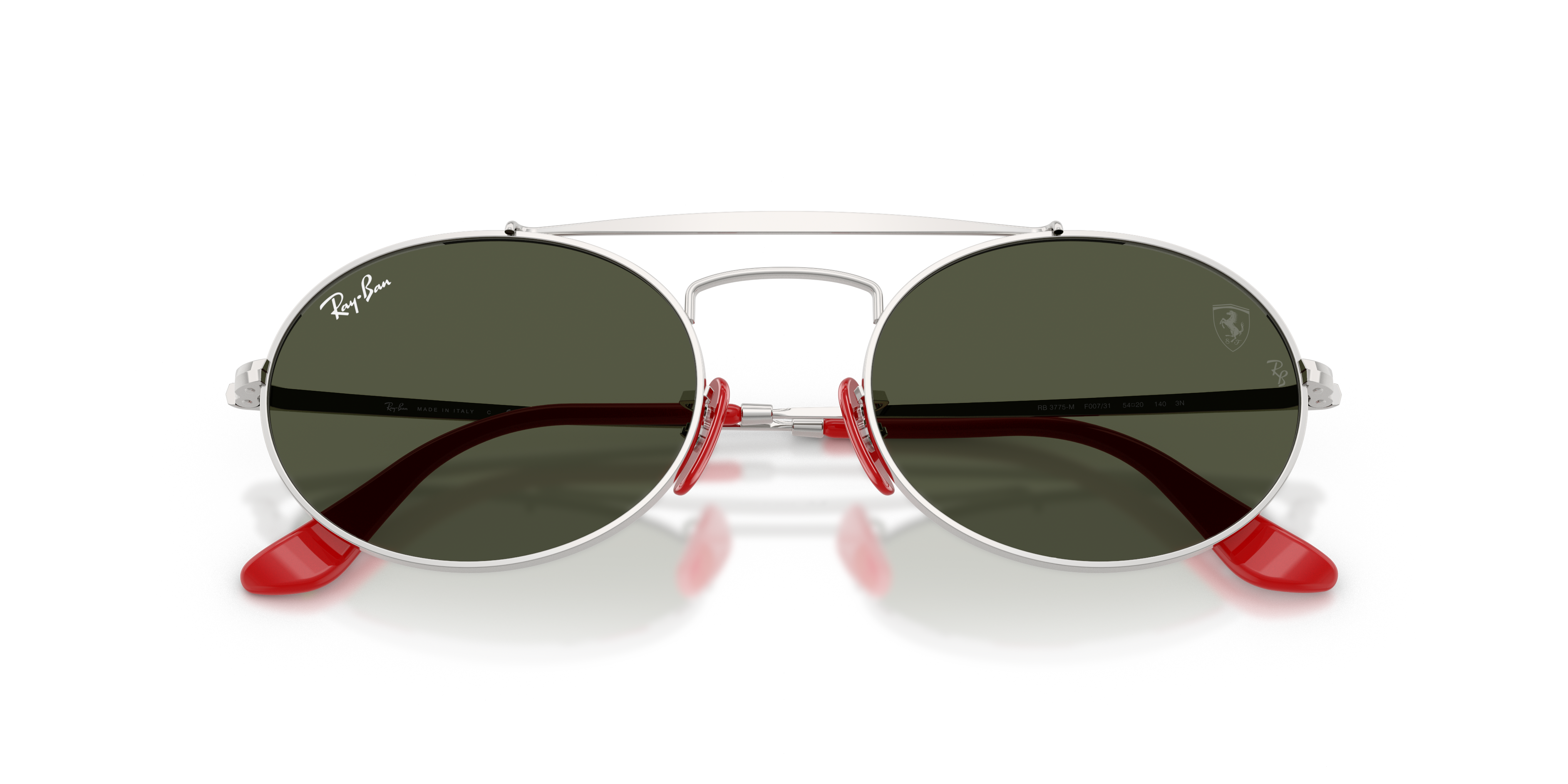 Ray - Ban Unisex Ray - Ban RB3775M F00731 Sunglasses Metal Silver Green Round Norma