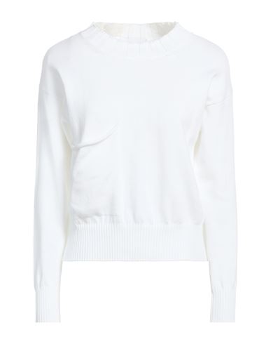 Woman Sweater White Size 4 Cotton