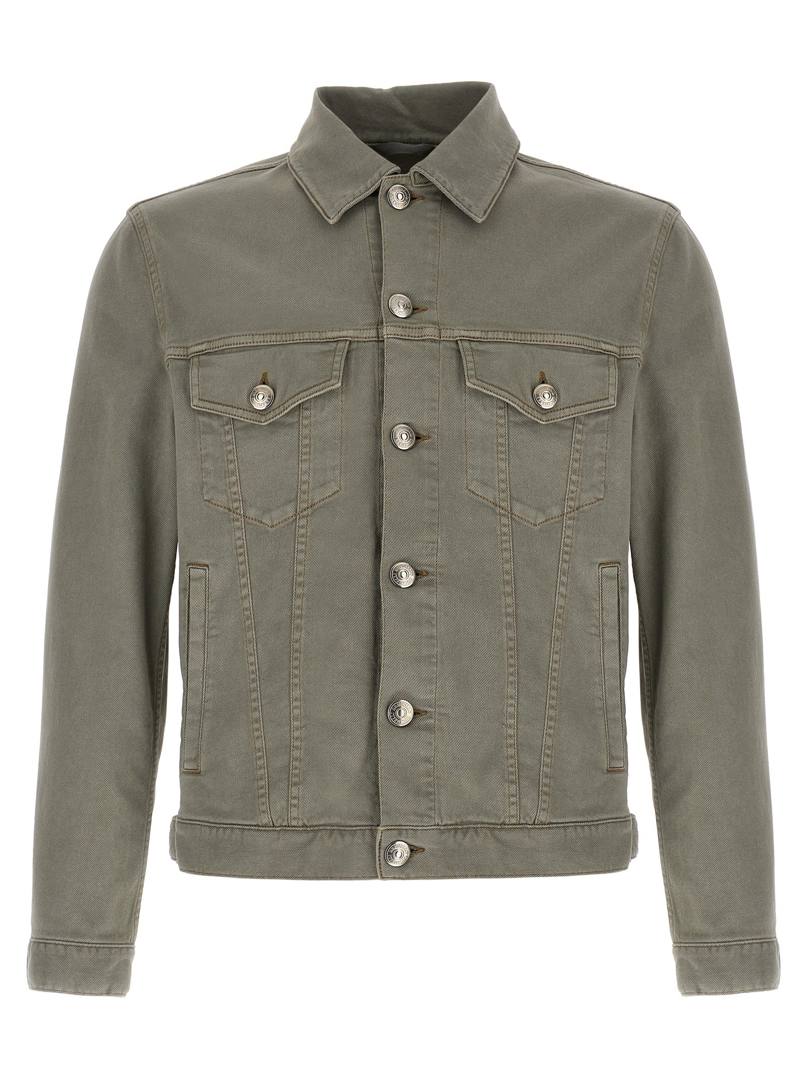 Cotton Denim Jacket — Gray
