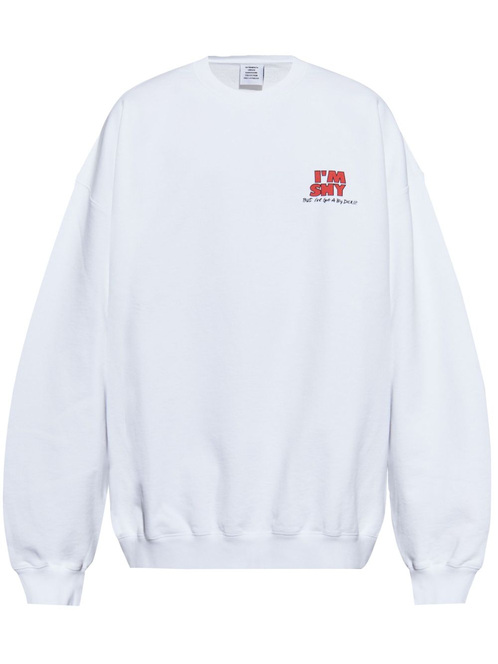 I'm Shy sweatshirt - White