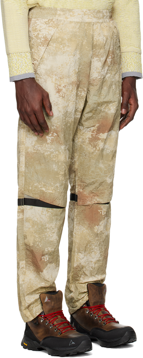 Stone Island Beige Printed Trousers