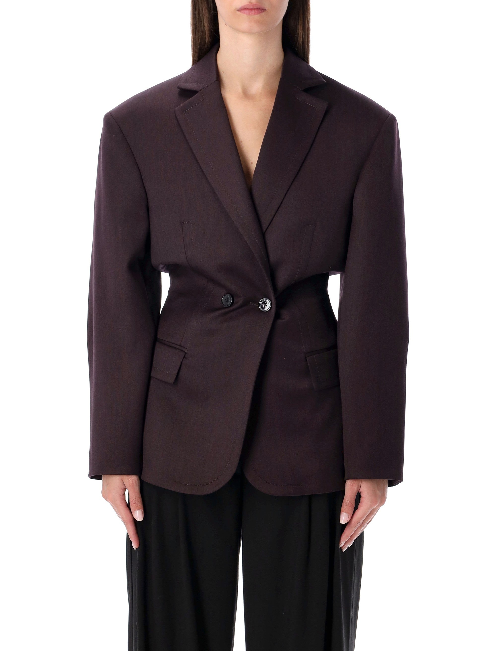 Belted Double-breasted Blazer