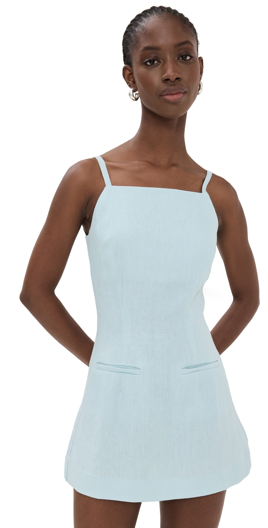 Phillipa Linen Dress Aquamarine