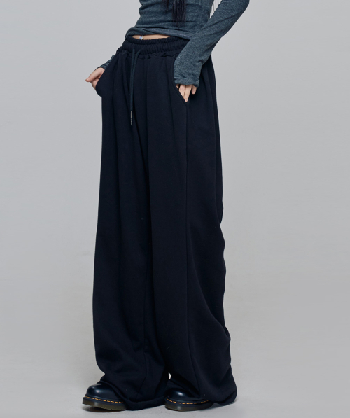 Lowa Side Wide Pants Black