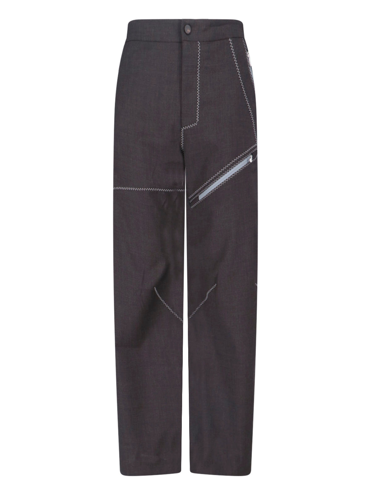 100% Virgin Wool Tapered Trousers