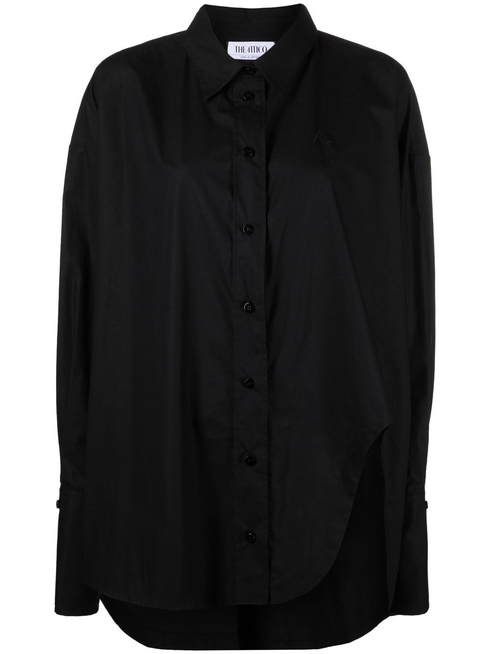 Diana asymmetric button-up shirt - White