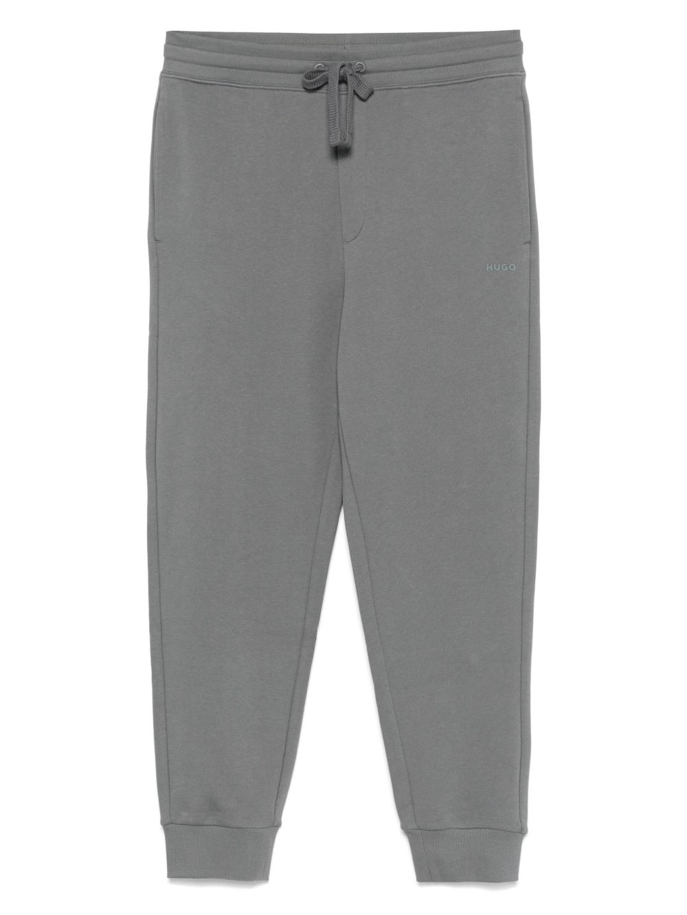 HUGO rubberised-logo track pants - Grey