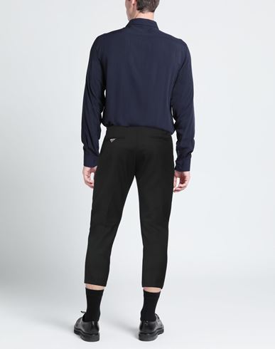 Man Pants Black Size 34 Polyester, Wool, Lycra