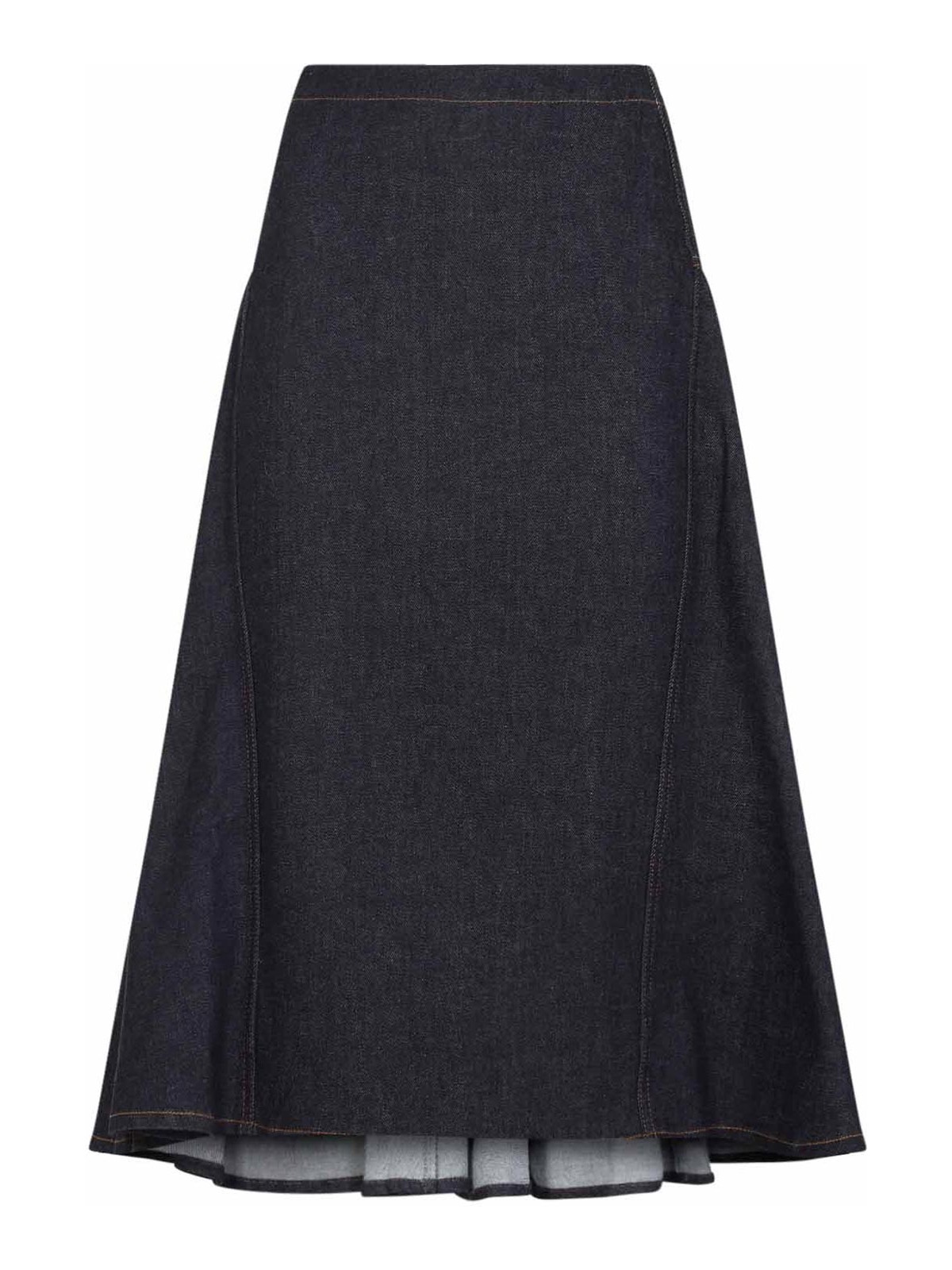 Jacquemus - high waist denim skirt contrast stitching