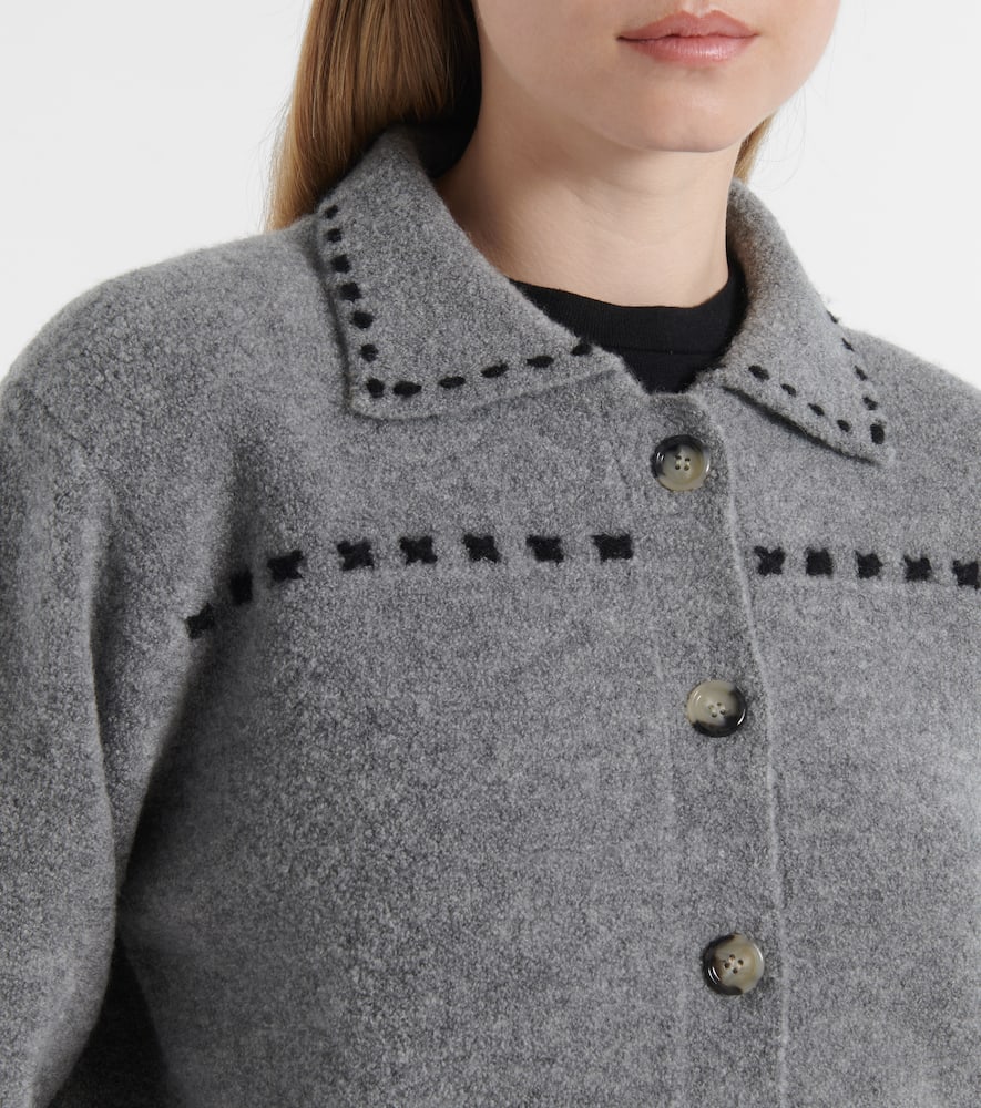 Wool and cashmere-blend cardigan