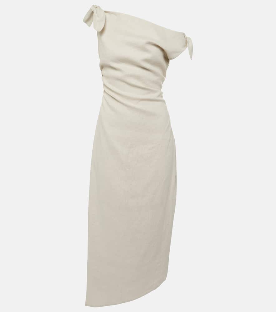 Affogato linen midi dress