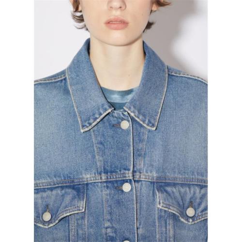 Cropped denim jacket - Blue