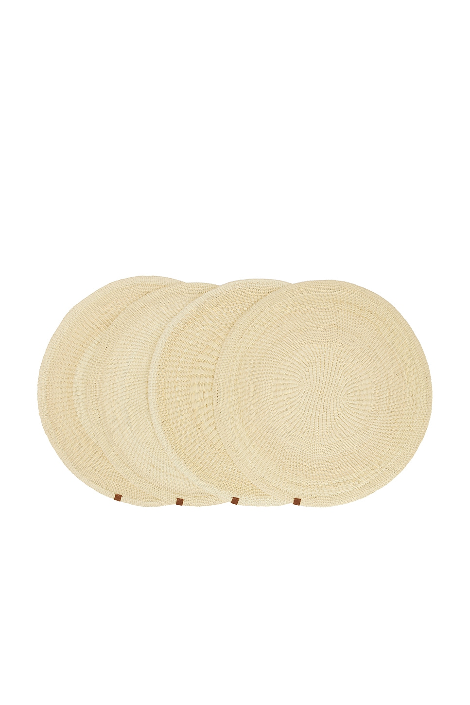 Hunting Season Iraca Bicolor Placemat Set Of 4 in Crea