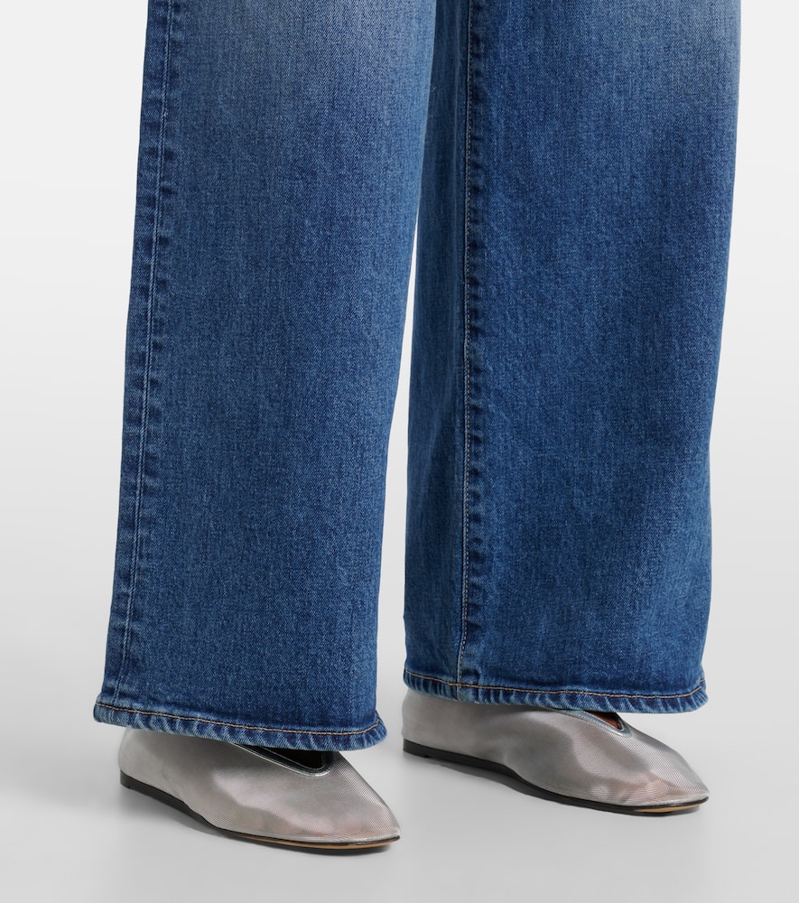 Selena mid-rise wide-leg jeans