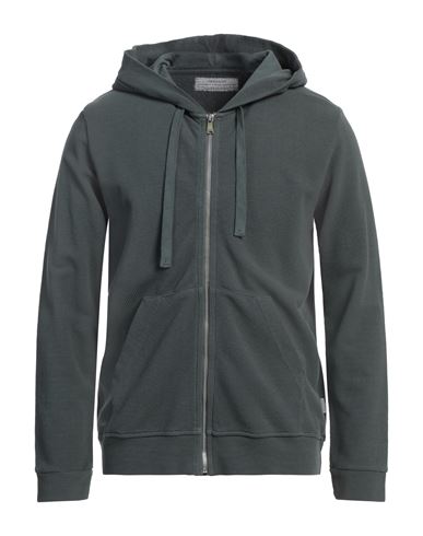 Man Sweatshirt Military green Size 3XL Cotton