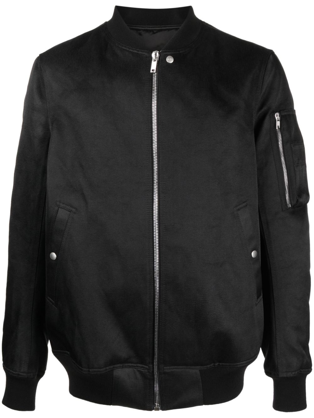 Satin bomber jacket - Black