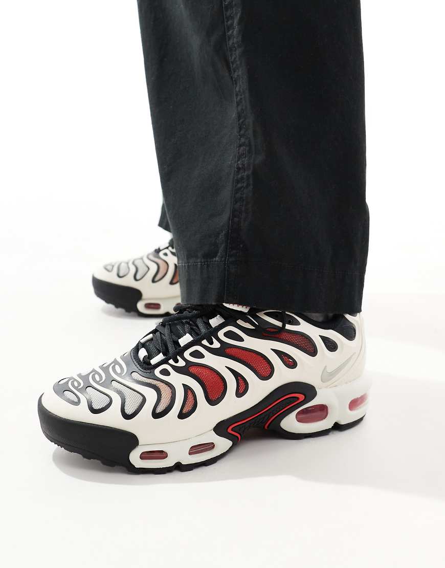 Air Max Plus Drift sneakers in white and red