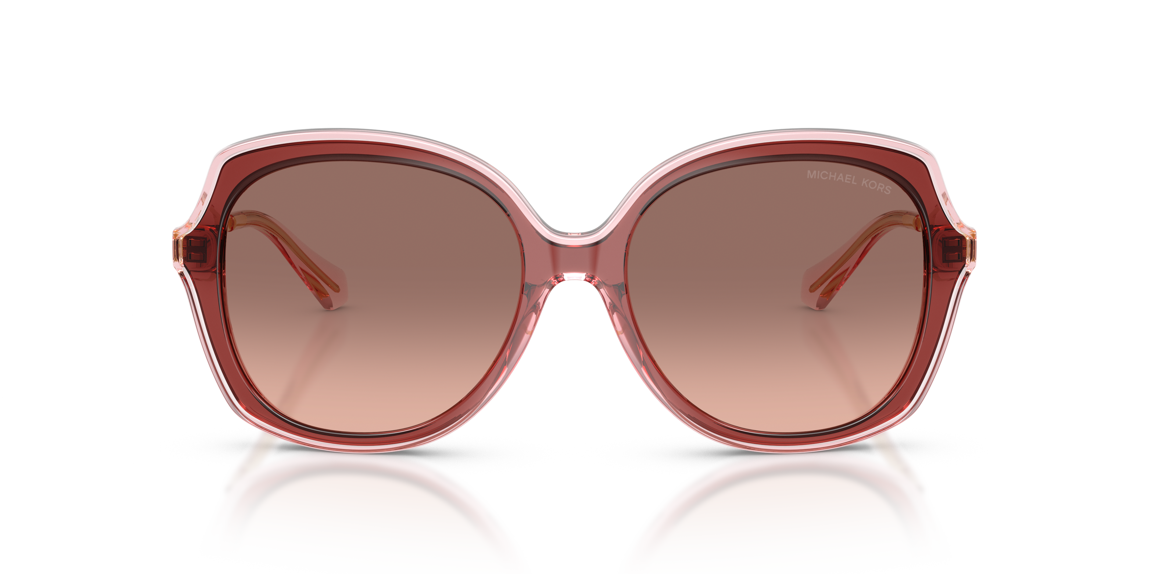 Michael Kors Vrouw Michael Kors MK2273U CANARY ISLANDS 391313 Zonnebrillen Geïnjecteerd Bruin Bruin Kwadraat Normaa