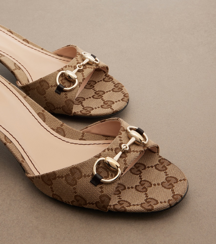 Horsebit GG Canvas mules