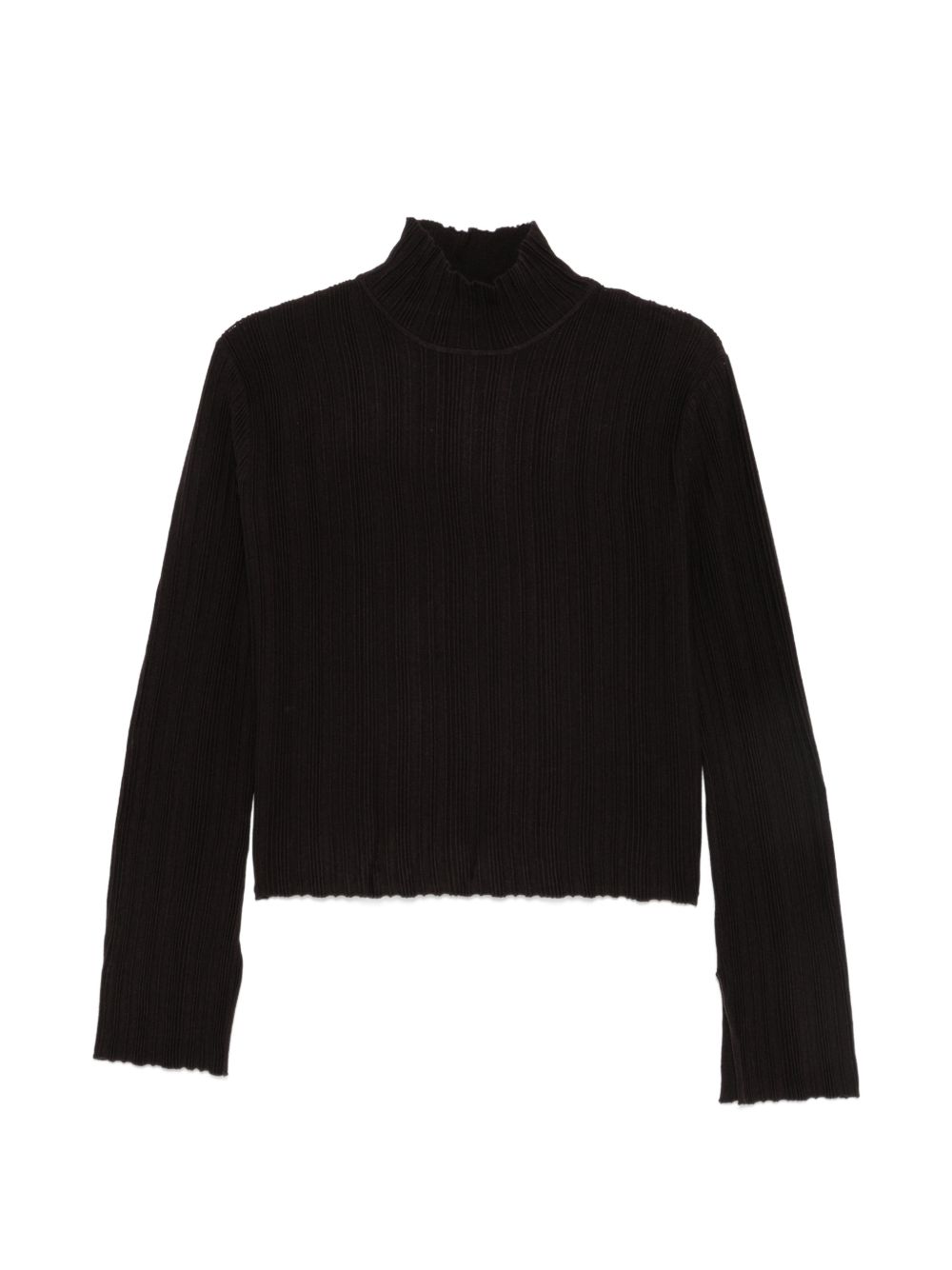 Wool Turtleneck Sweater — Black