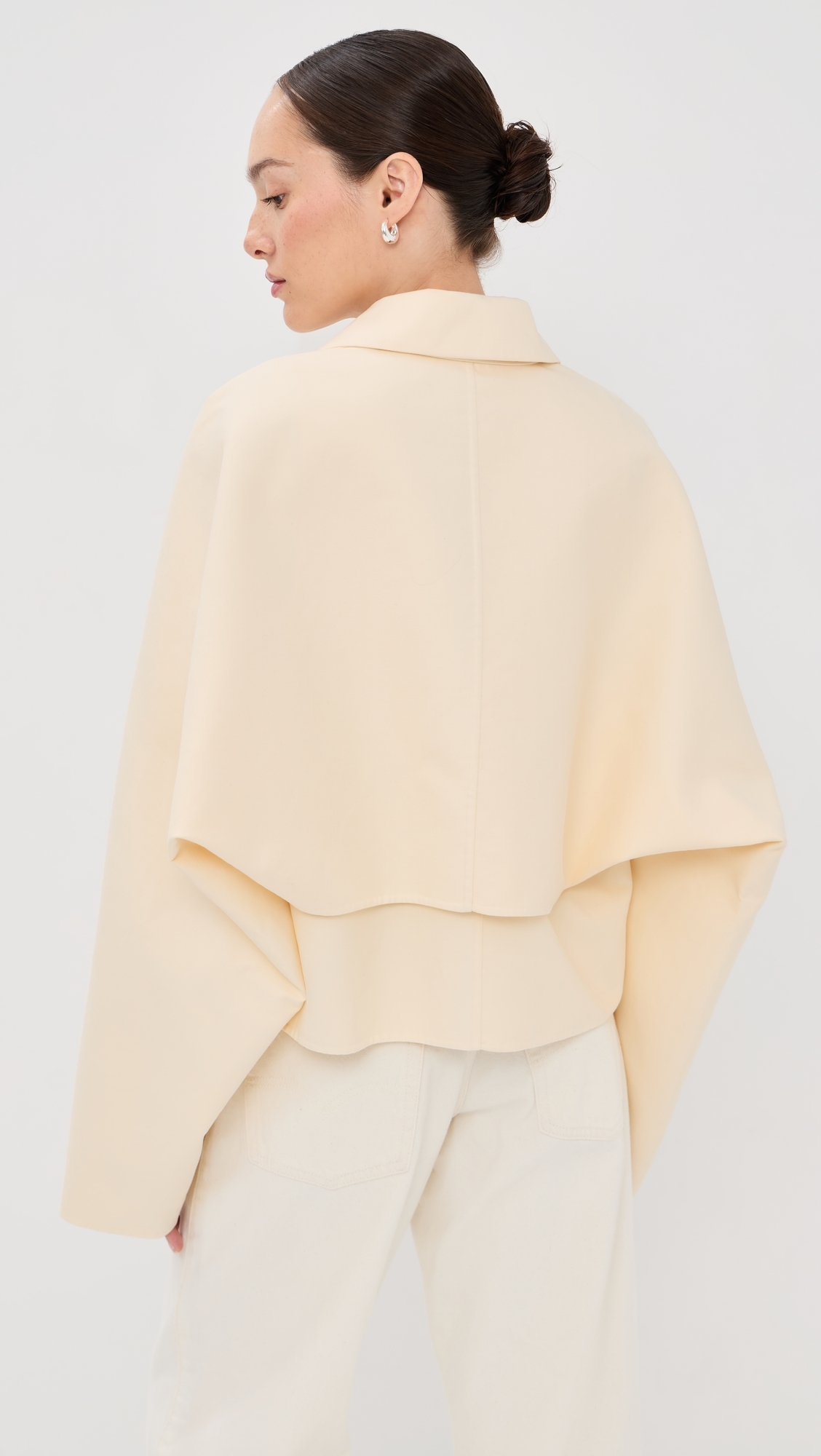 Short Mac Blouson Shirt Cream