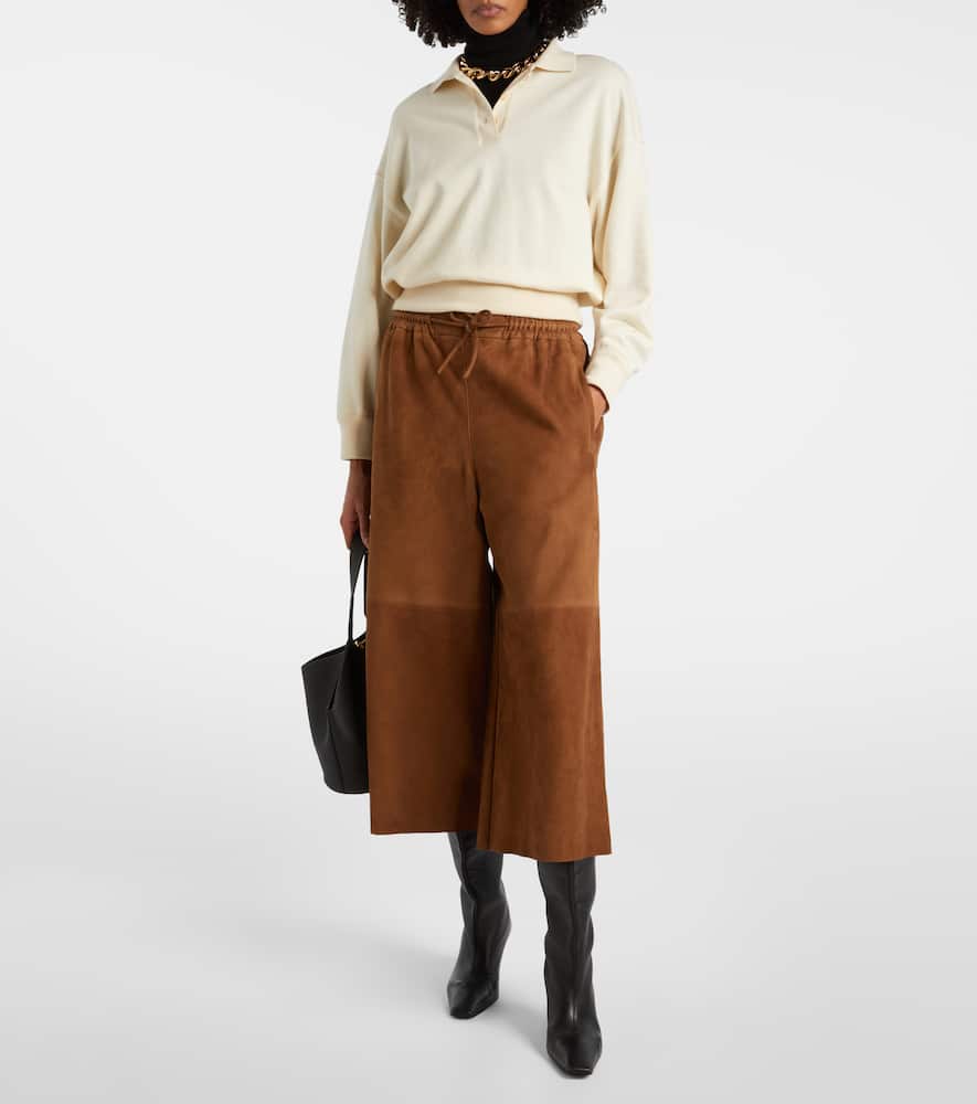 Suede culottes