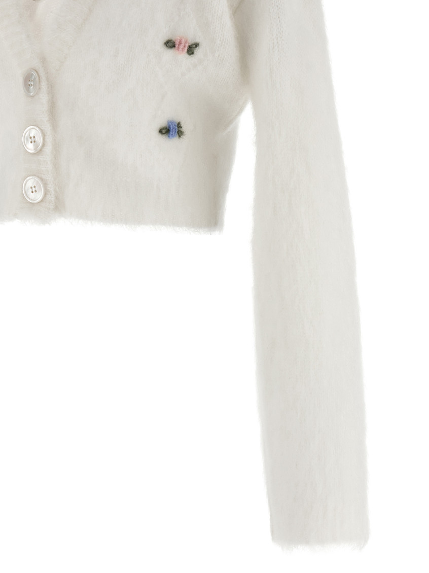 Carded Mohair Cardigan