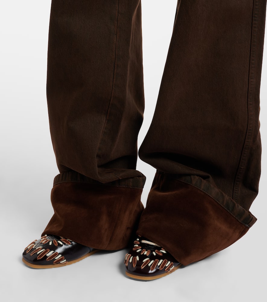 High-rise straight jeans