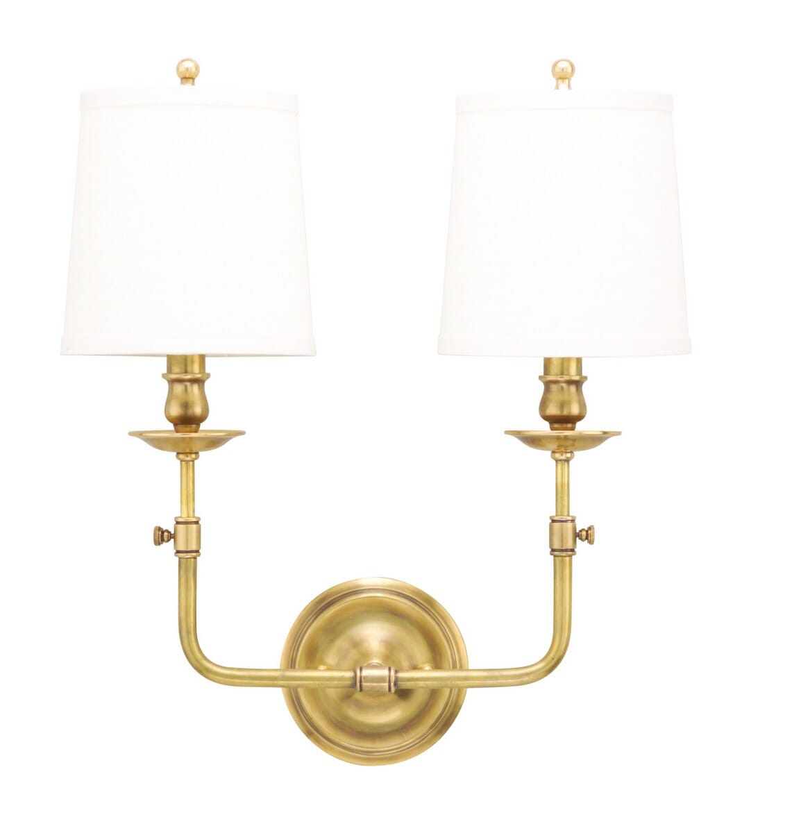 Logan 2-Light 18" Wall Sconce in Aged Bra