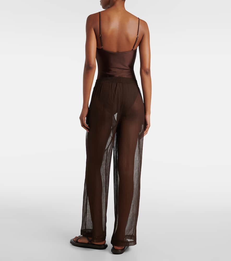 Mika high-rise straight pants