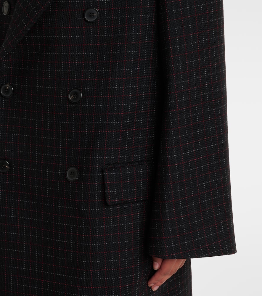 Wardrobe. NYC Oversized checked virgin wool coat