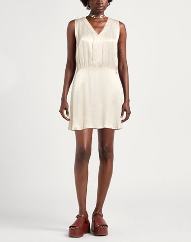 Woman Mini dress Ivory Size 8 Viscose