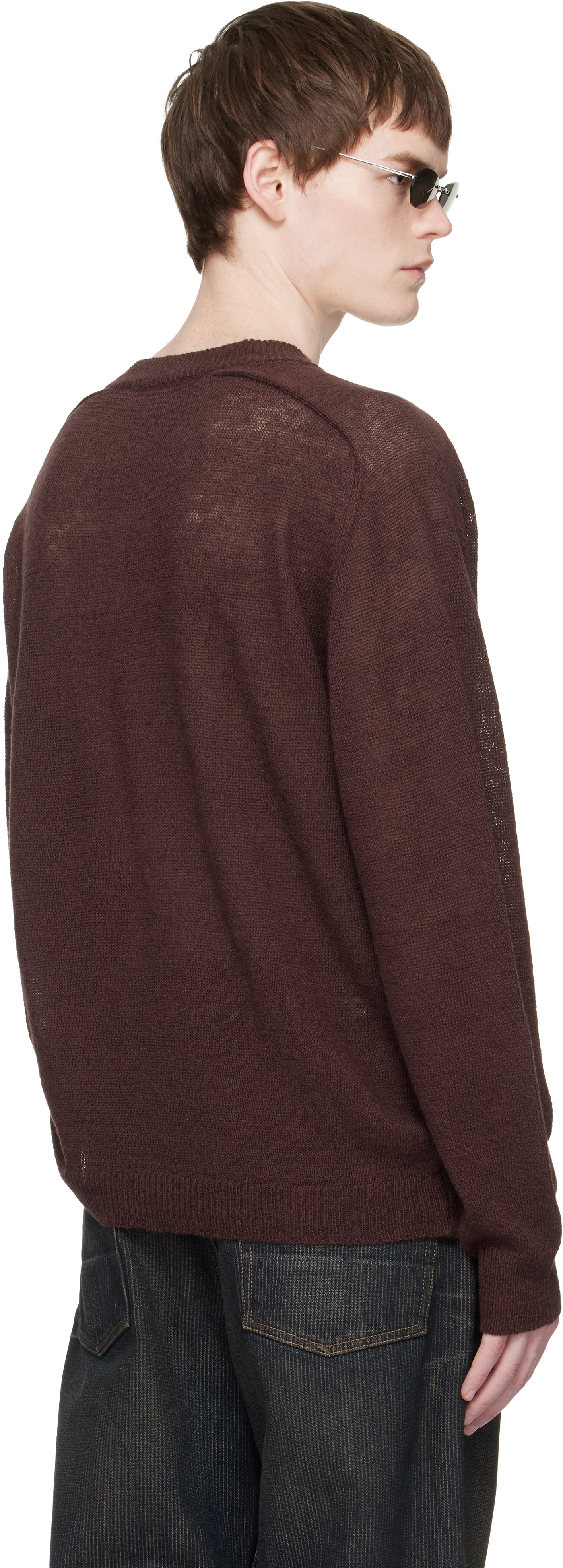 Burgundy Rue V-Neck Sweater