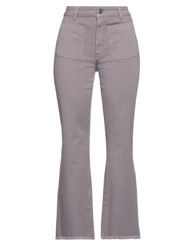 Woman Jeans Mauve Size 27 Cotton, Elastane