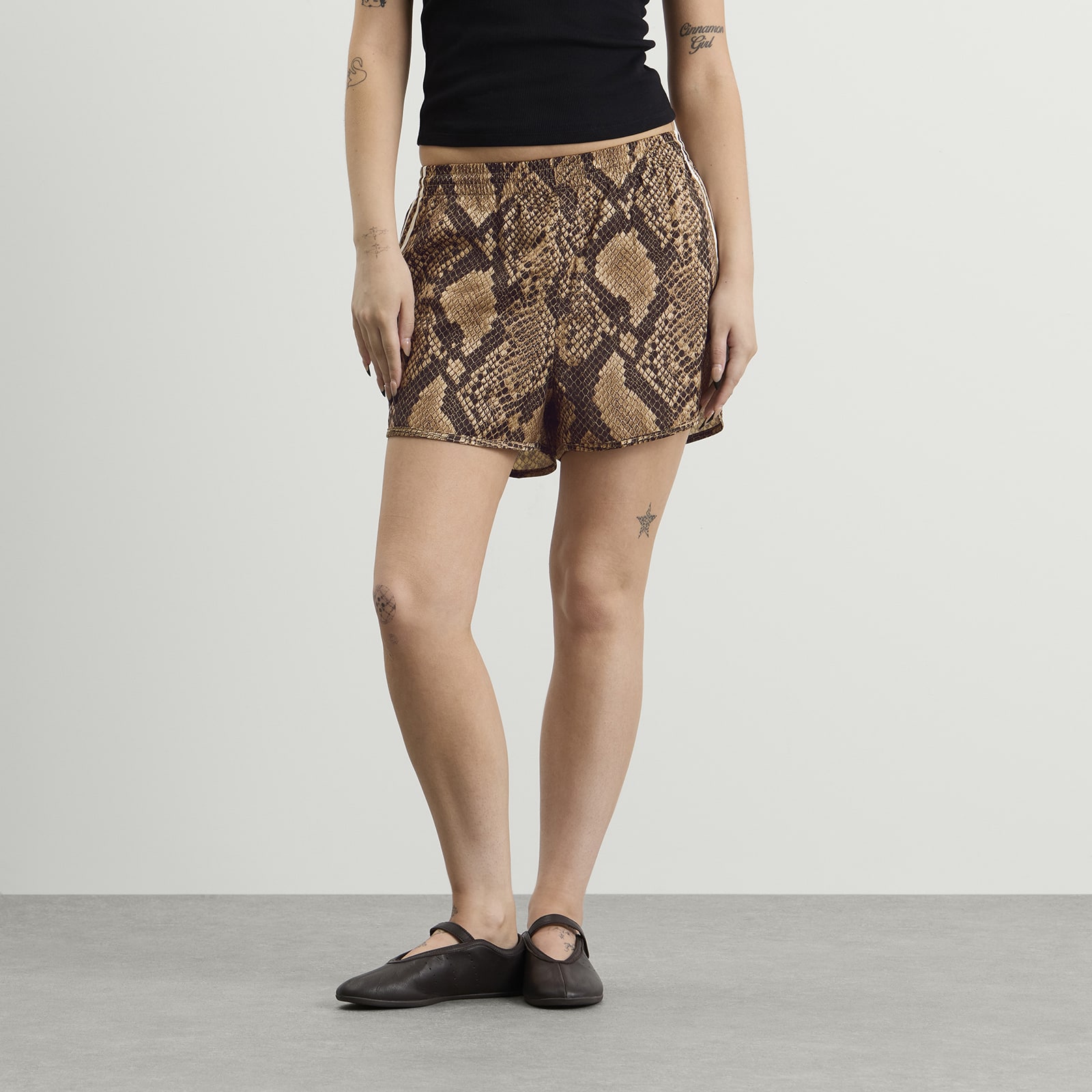 Women's Satin Shorts Linen/Magic Beige