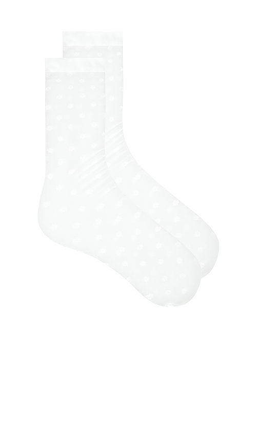 Wolford Daisy Socks in Black