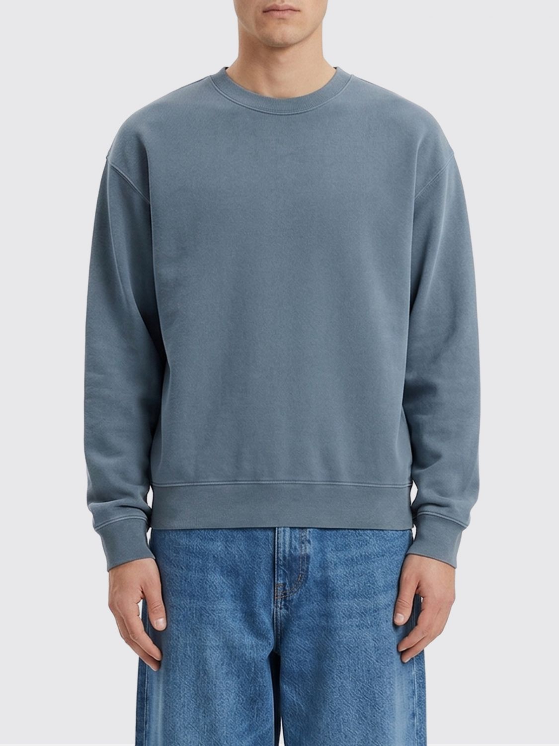 Sweatshirt Men color Gnawed Blue
