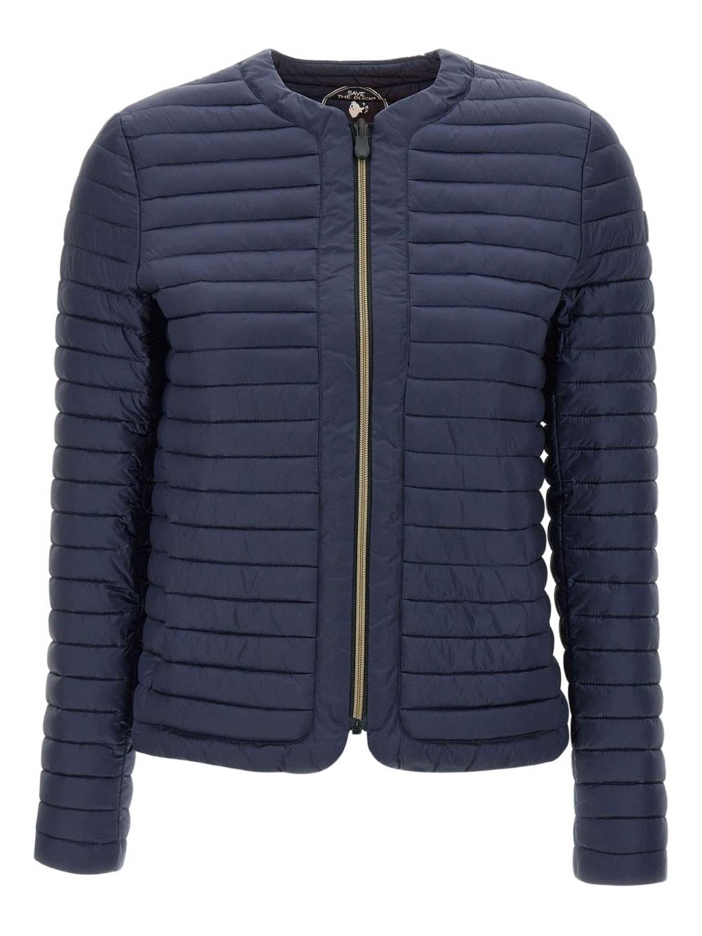 Quilted zip-up jacket - Blue