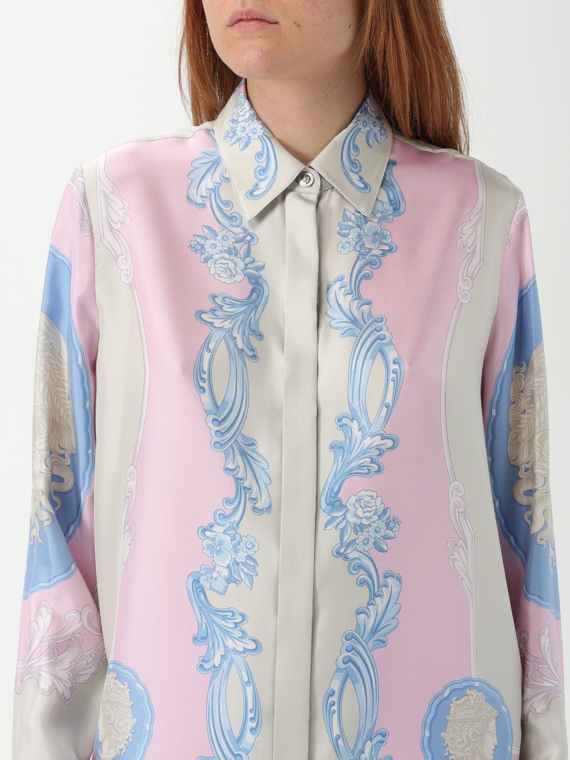 Medusa Silk Foulard Shirt