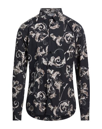 Man Shirt Black Size 36 Cotton