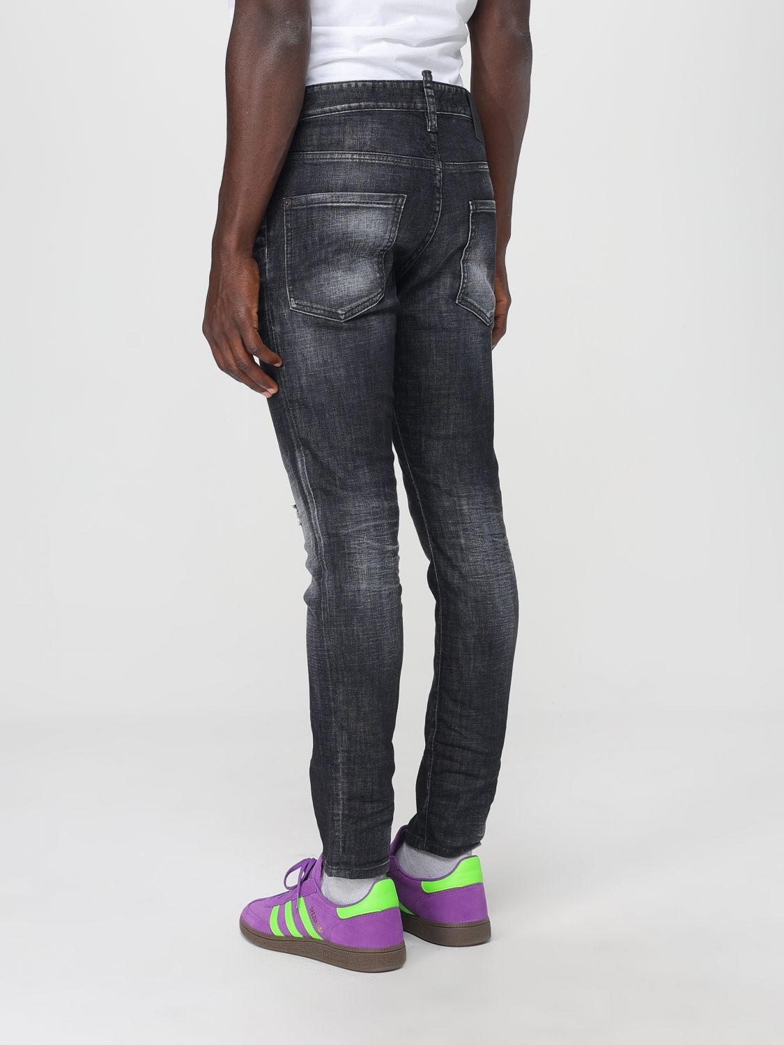 Logo-patch jeans - Black