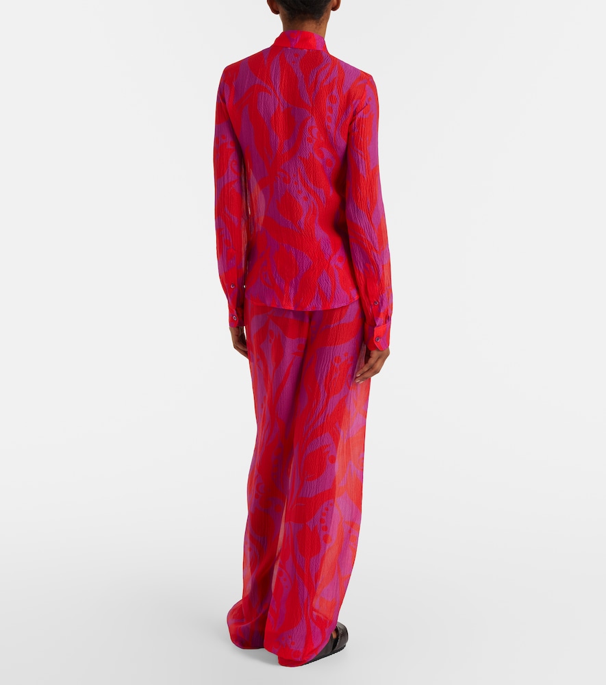 Pachas silk straight pants