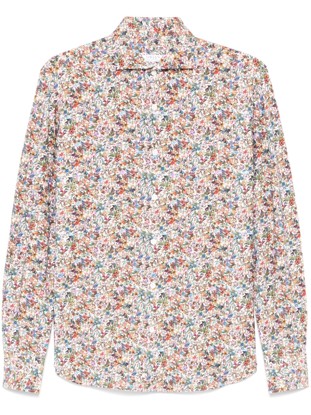 Graphic-print shirt - Blue