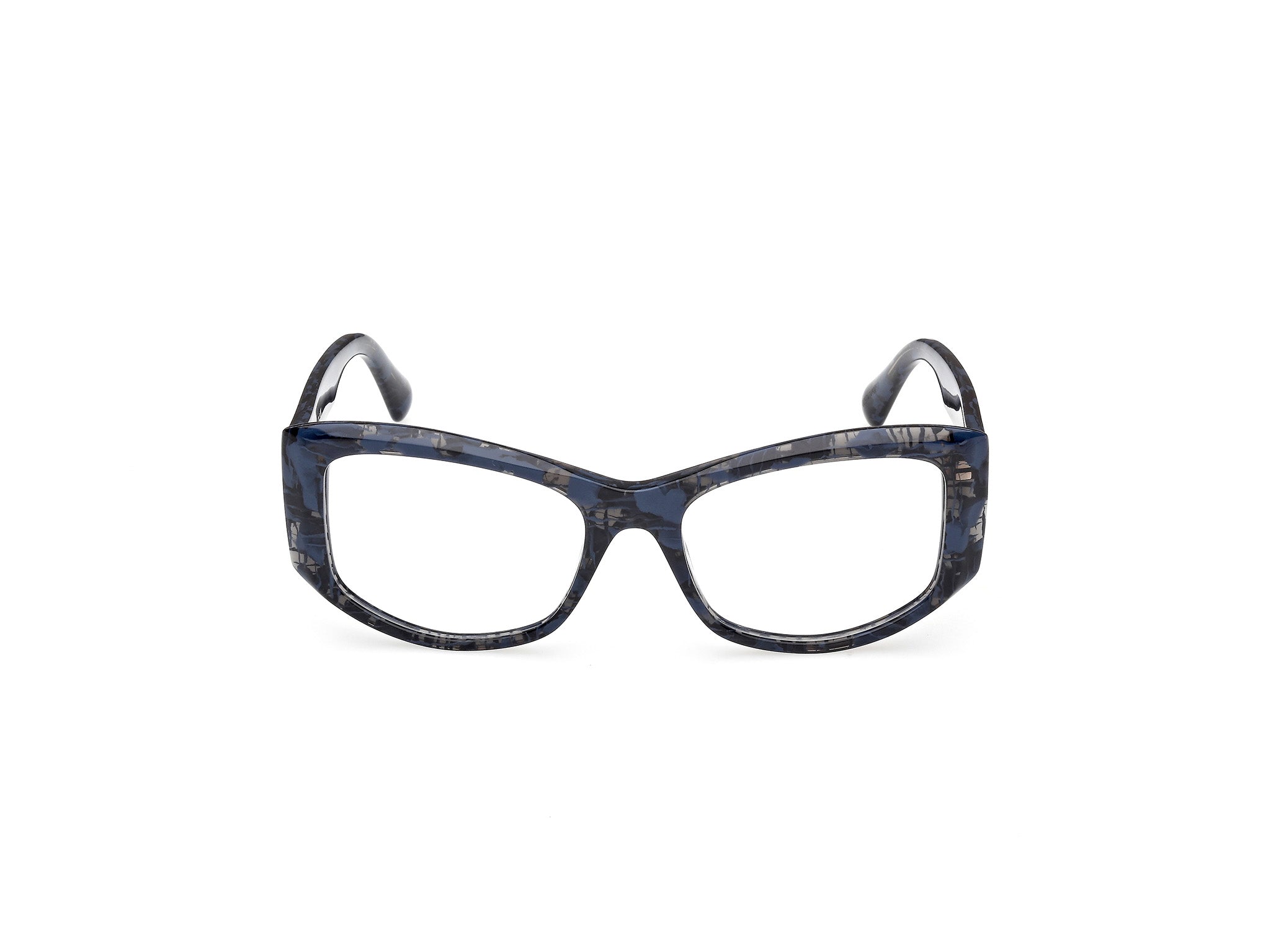 MAX&Co Mujer MAX&Co MO5202 092 Monturas ópticas Acetato Azul Geométrico Norma