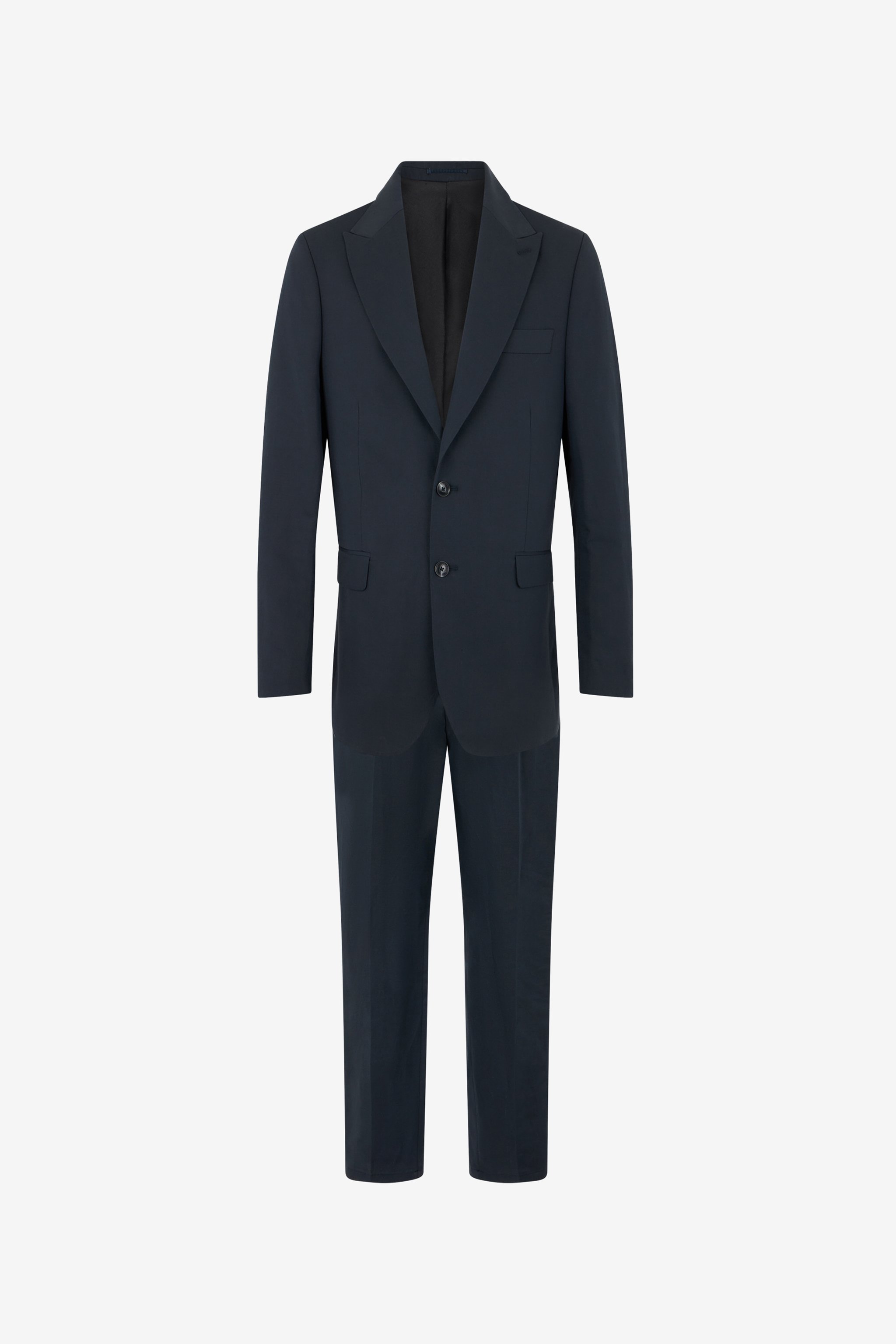 Blue Cotton And Linen Suit