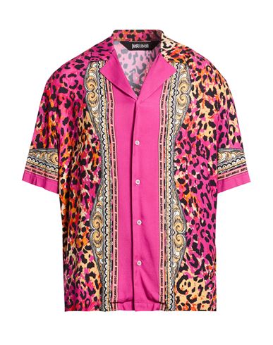 Man Shirt Fuchsia Size 36 Viscose