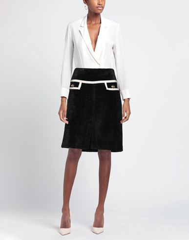 Woman Mini skirt Black Size 4 Synthetic fibers, Viscose, Acrylic, Cotton, Wool