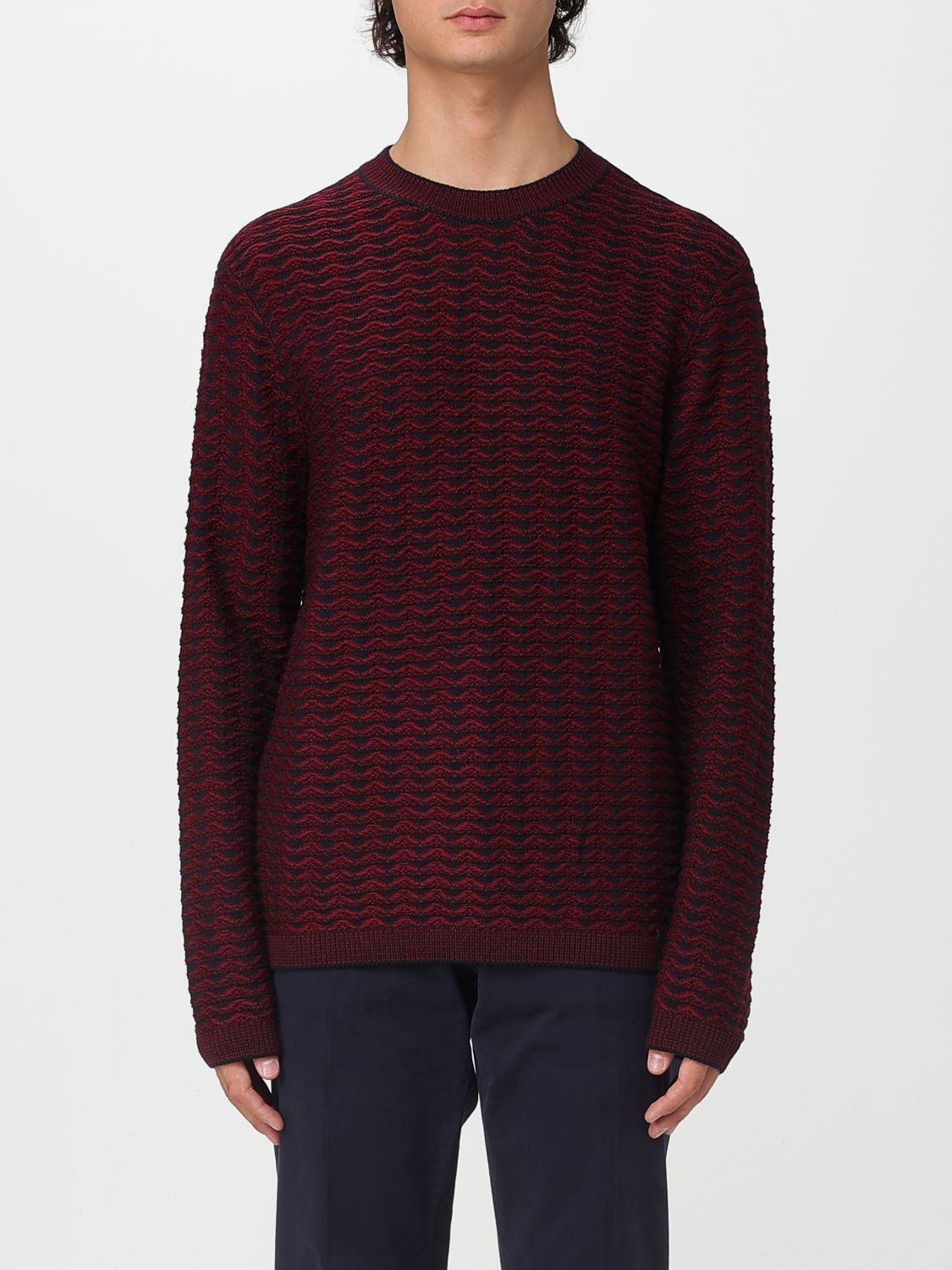 Sweater Men color Burgundy