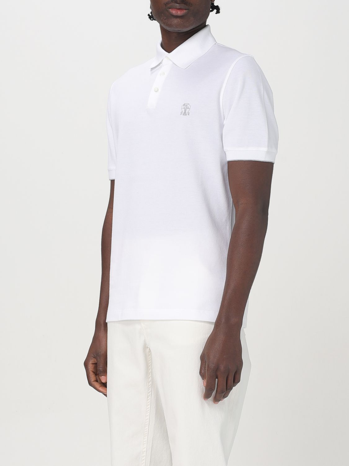 Polo Shirt Men color White